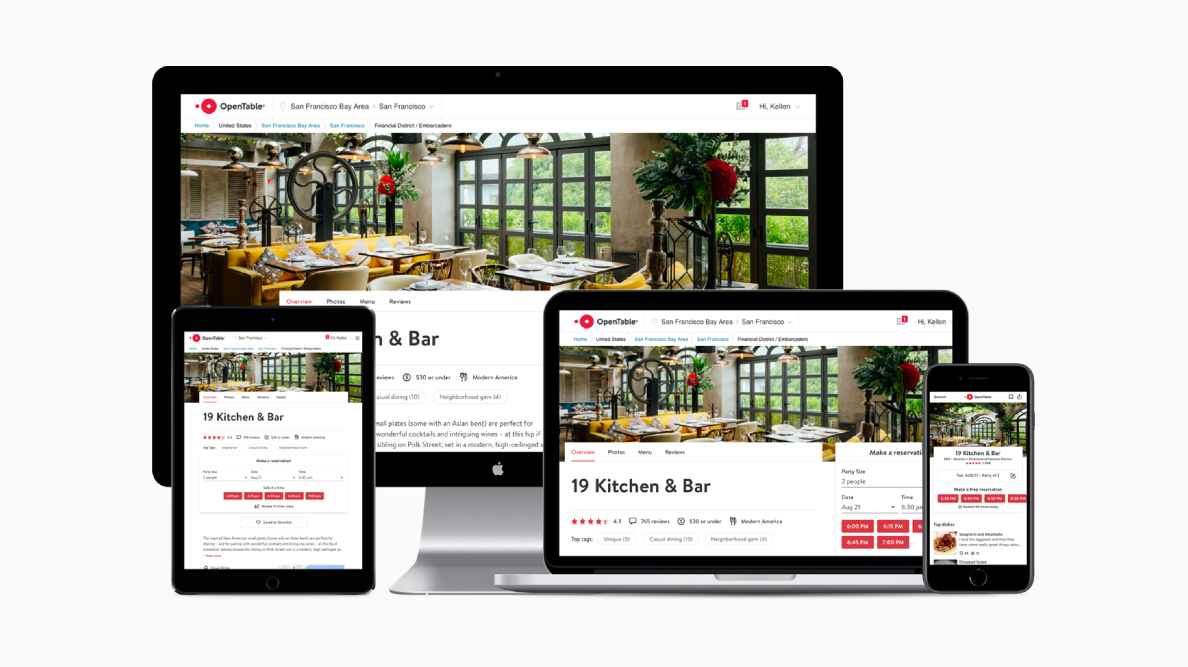 OpenTable Redesign